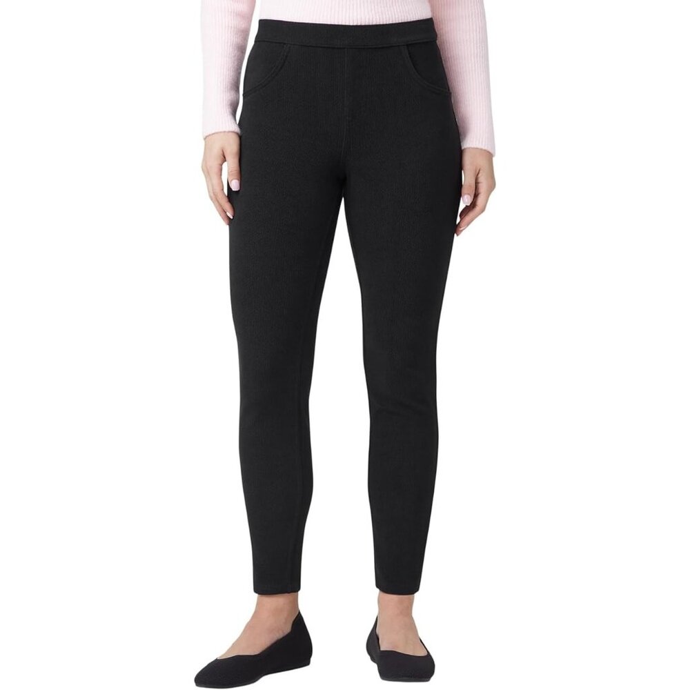 HUE U24267 Butter Twill Jean Style Legging Black ( XS )